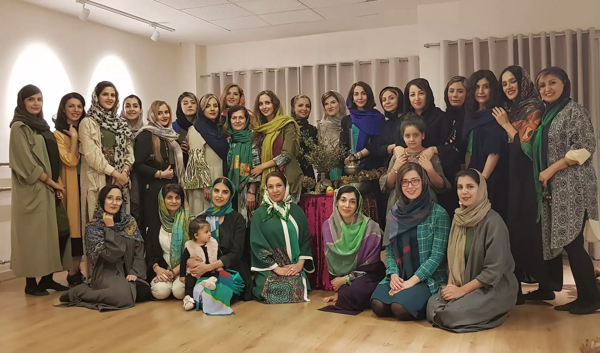 Members of Miniature Dance Academy gathered together in Tehran
