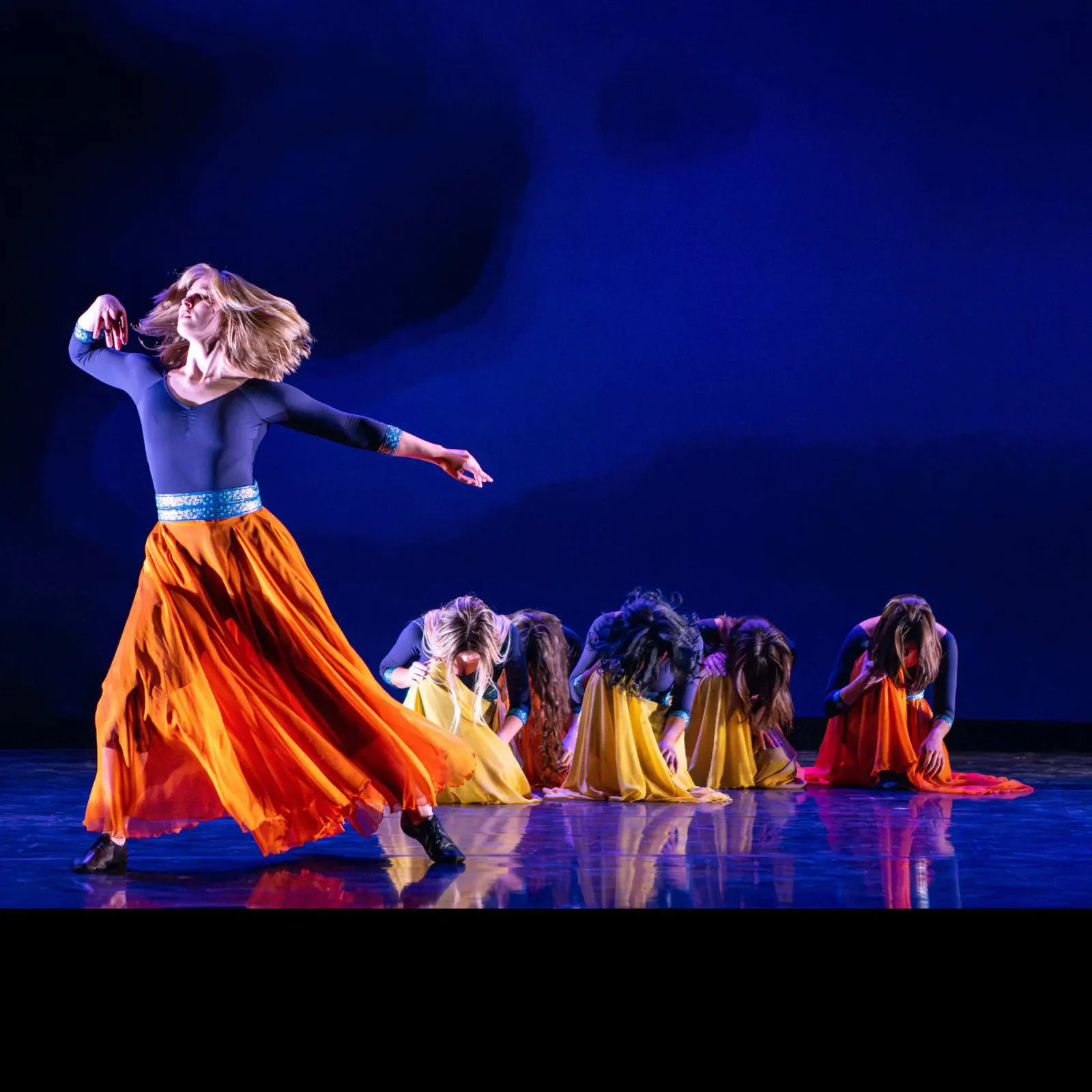 A Khazan soloist moving before the ensemble